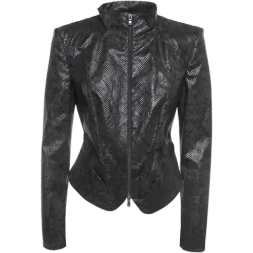 Pre-owned Leather outerwear , female, Sizes: M - Armani Pre-owned - Modalova