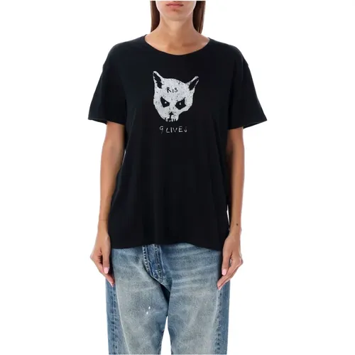 Cat Graphic T-Shirt , female, Sizes: M - R13 - Modalova