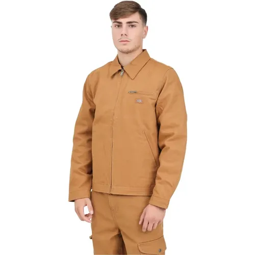 Canvas Painter Duck Jacke Braun , Herren, Größe: M - Dickies - Modalova