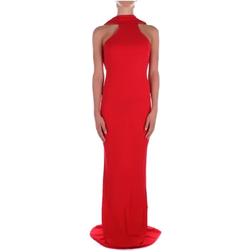 Carpet Rotes Kleid Anhänger Halskette , Damen, Größe: M - Elisabetta Franchi - Modalova