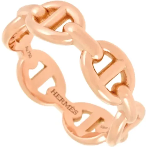 Pre-owned Rose Gold rings , unisex, Sizes: ONE SIZE - Hermès Vintage - Modalova