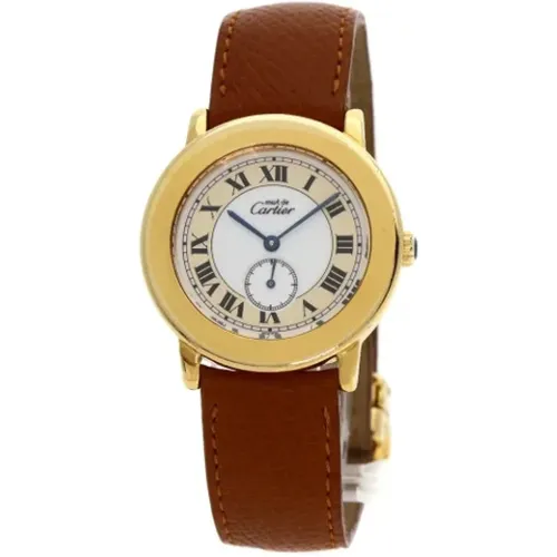 Pre-owned Metal watches , male, Sizes: ONE SIZE - Cartier Vintage - Modalova