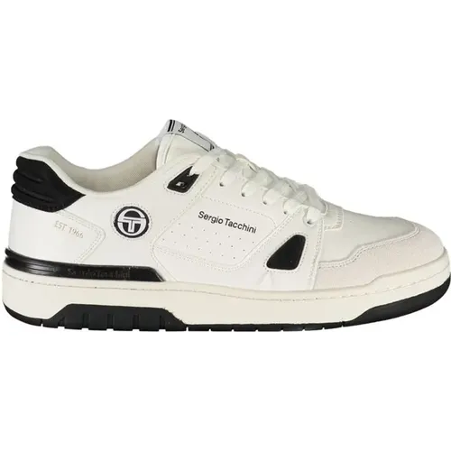 Weiße Schnürsneakers mit Kontrastdetails - Sergio Tacchini - Modalova