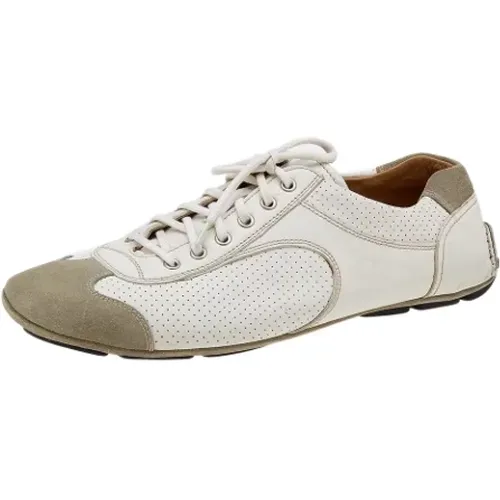 Pre-owned Leather sneakers , female, Sizes: 11 1/2 UK - Prada Vintage - Modalova