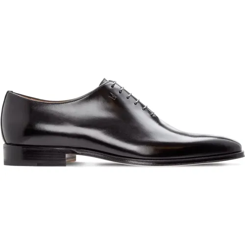 Elegante schwarze Oxford-Schuhe aus Kalbsleder , Herren, Größe: 41 EU - Moreschi - Modalova