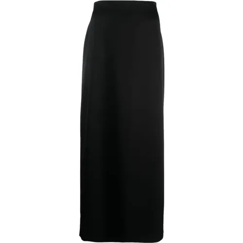 Satin High-Waisted Skirt , female, Sizes: S, M - Lanvin - Modalova