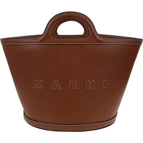 Maroon Tropicalia Handbag , female, Sizes: ONE SIZE - Marni - Modalova