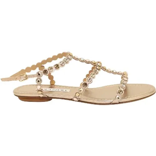 Pre-owned Leder sandals - Aquazzura Pre-owned - Modalova