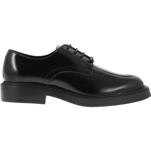 Embossed Leather Lace-Up Shoes , male, Sizes: 11 UK, 12 UK, 10 UK, 9 UK, 8 UK, 9 1/2 UK, 10 1/2 UK, 6 UK, 8 1/2 UK - TOD'S - Modalova