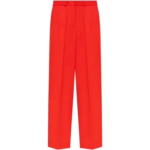 Rote Wollweite Hose , Damen, Größe: S - Lanvin - Modalova