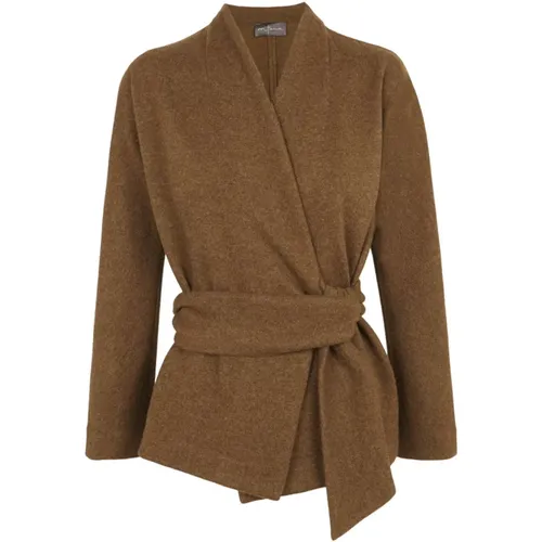 Single, cashmere wrap jacket , female, Sizes: L, 2XL, XL, M - Cortana - Modalova