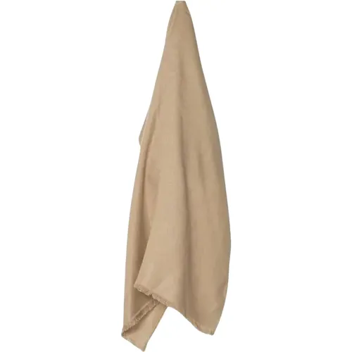 Golden Scarf from Collection , female, Sizes: ONE SIZE - Moschino - Modalova