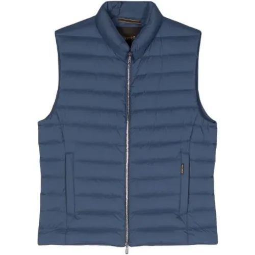 Water-Resistant Quilted Sleeveless Vest , male, Sizes: XL, L - Moorer - Modalova