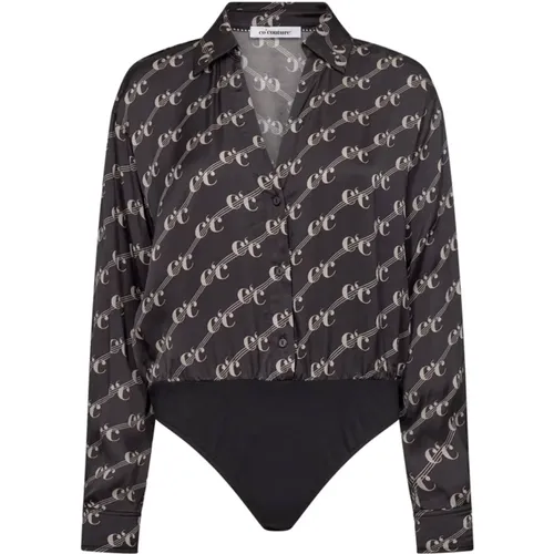 Sleeveless LogoCC Line Shirt Body , female, Sizes: XS, XL, M, S, L - Co'Couture - Modalova