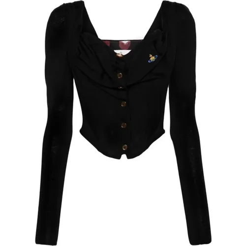 Corset Style Knit Top , female, Sizes: M, XS - Vivienne Westwood - Modalova