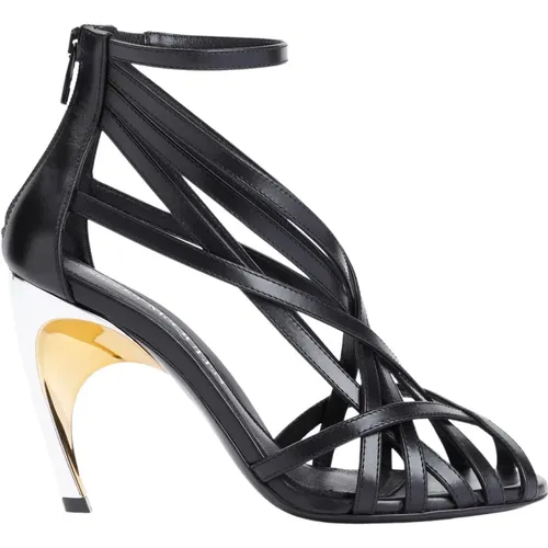 Strappy Sandals , female, Sizes: 5 UK, 4 1/2 UK, 6 UK - alexander mcqueen - Modalova