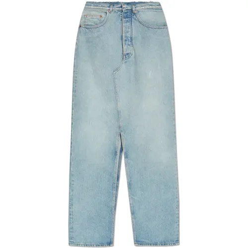 Denimrock mit Vintage-Effekt , Damen, Größe: 3XS - MM6 Maison Margiela - Modalova