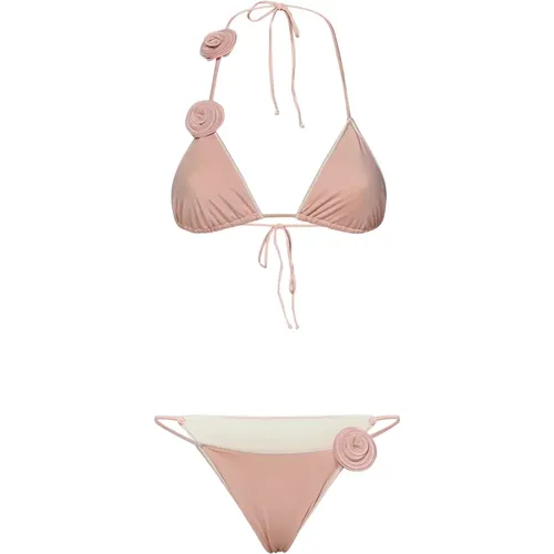 D Flower Bikini Swimwear , female, Sizes: L, M - La Revêche - Modalova