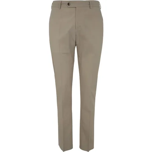 MAN Seersucker Trousers With Coulisse , male, Sizes: M, S - Pt01 - Modalova