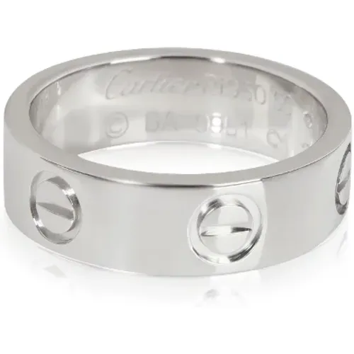 Pre-owned Platinum rings , female, Sizes: ONE SIZE - Cartier Vintage - Modalova