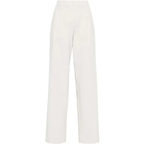 Trousers Pantalone Tinto , female, Sizes: S - BRUNELLO CUCINELLI - Modalova