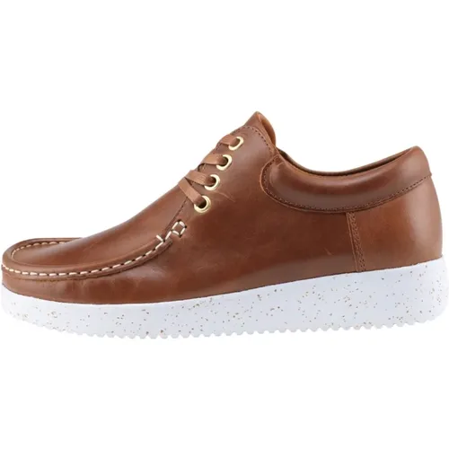 Pull Up Lederschuhe Tabak - Nature Footwear - Modalova