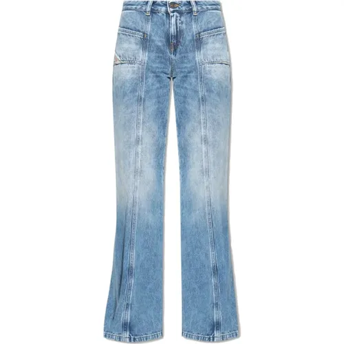 Weite Bein Blaue Jeans , Damen, Größe: W24 - Diesel - Modalova