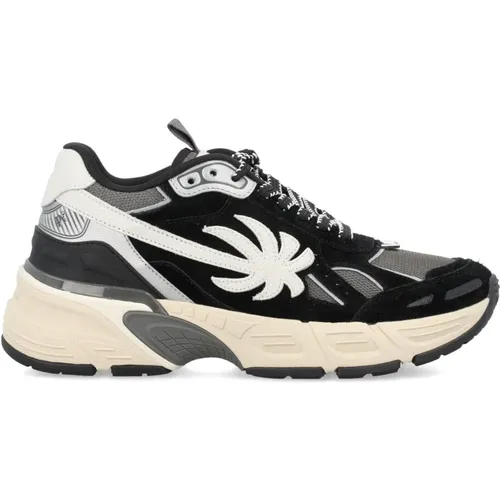 Grey Sneakers PA 4 , male, Sizes: 11 UK, 10 UK, 8 UK, 9 UK, 7 UK - Palm Angels - Modalova