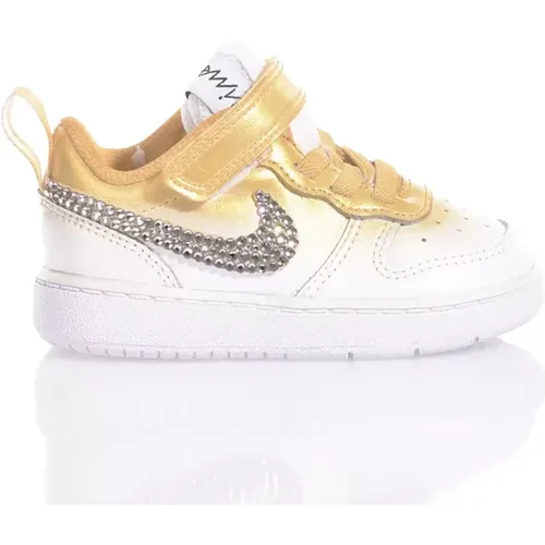 Handgefertigte Weiße Gold Sneakers - Nike - Modalova