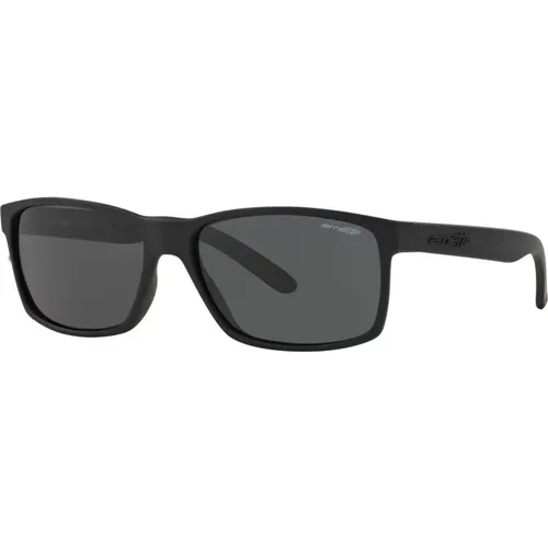 Slickster Sonnenbrille,Schwarze/Graue Polarisierte Sonnenbrille - Arnette - Modalova