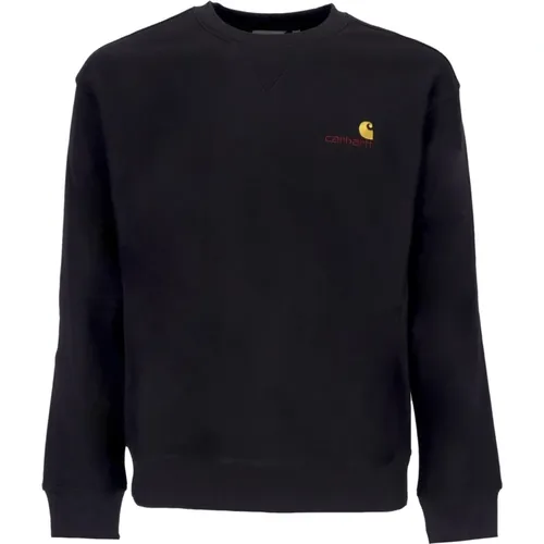 Script Crewneck Sweatshirt Schwarz , Herren, Größe: XL - Carhartt WIP - Modalova