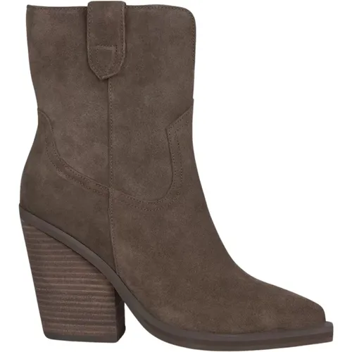 Cowboy Leather Ankle Boots , female, Sizes: 4 UK - Alma en Pena - Modalova