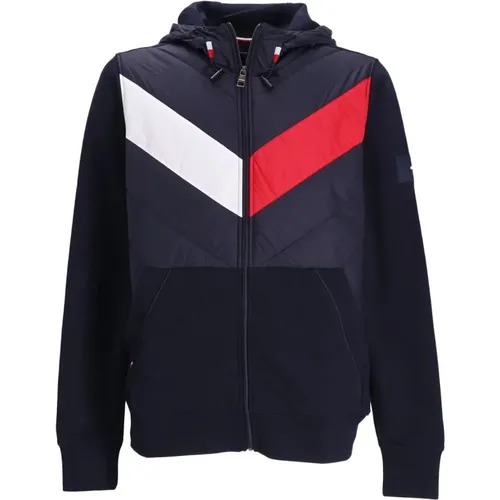 Cotton Zip Jacket , male, Sizes: L, XL, S - Tommy Hilfiger - Modalova