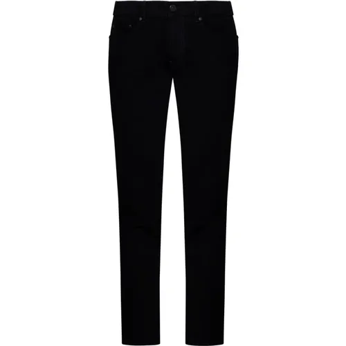 Schwarze Denim Jeans Logo Patch , Herren, Größe: W36 - PT Torino - Modalova