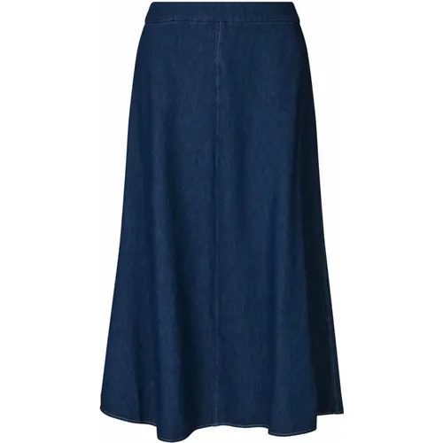 Dark Denim Elastic Waist Skirt , female, Sizes: L, M, XL - Masai - Modalova