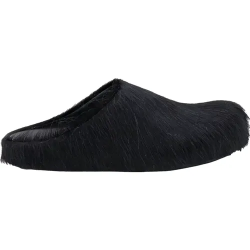 Fur Mules - Aw23 Collection , female, Sizes: 3 UK - Marni - Modalova