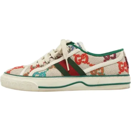 Pre-owned Canvas sneakers , female, Sizes: 2 1/2 UK - Gucci Vintage - Modalova