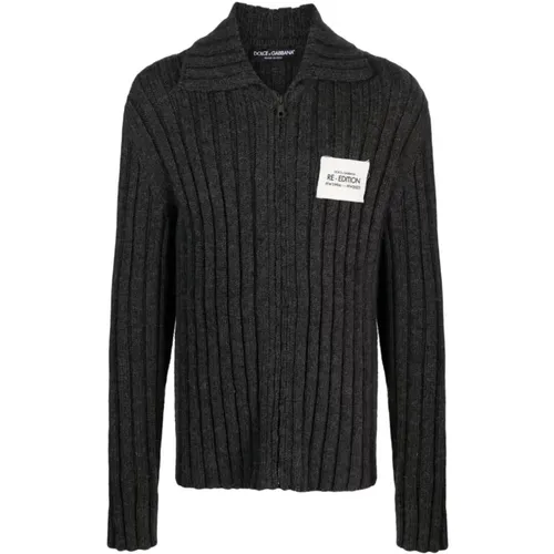 Sweatshirt mit Reißverschluss - Dolce & Gabbana - Modalova