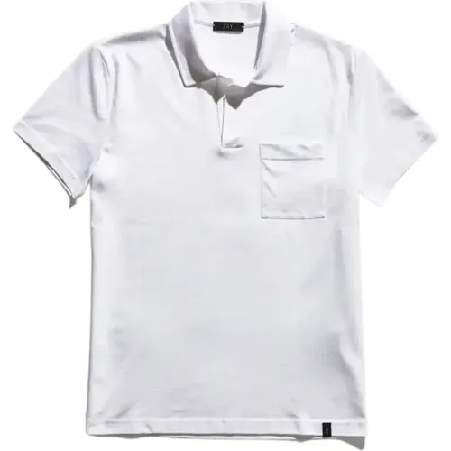 Men Clothing T-Shirts Polo Shirt Bianco Ss23 , male, Sizes: 3XL, 2XL - Fay - Modalova