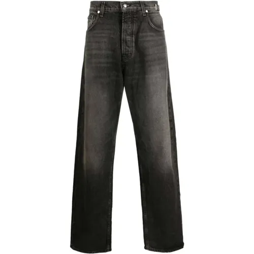 Weitgeschnittene Schwarze Denim Jeans , Herren, Größe: W31 - Rhude - Modalova