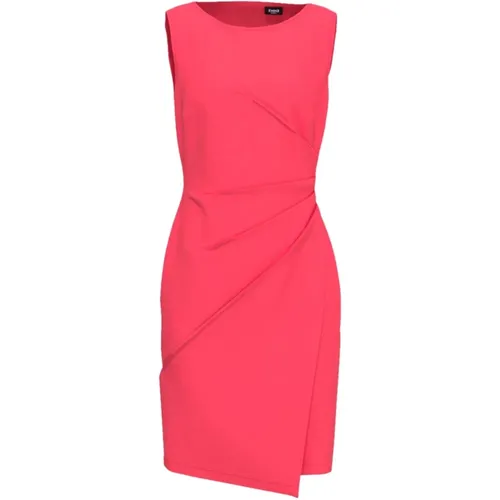 Ruched Crepe Dress Fennec Design , female, Sizes: L - Marella - Modalova