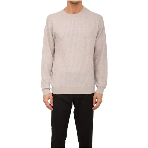 Rosa Strickpullover , Herren, Größe: L - Emporio Armani - Modalova