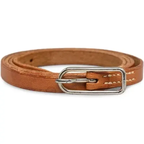 Pre-owned Leather belts , female, Sizes: ONE SIZE - Hermès Vintage - Modalova