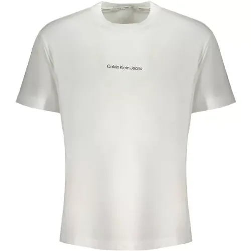 Herren T-Shirt mit Kurzarm , Herren, Größe: M - Calvin Klein - Modalova