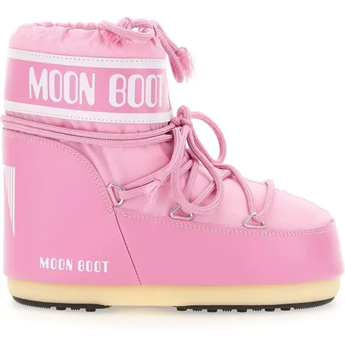 Rosa Winterstiefel , Damen, Größe: 33 EU - moon boot - Modalova