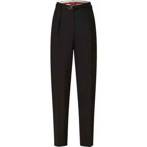 Classic Feminine Tapered Leg Trousers , female, Sizes: S, 2XS, 3XS - Max Mara - Modalova