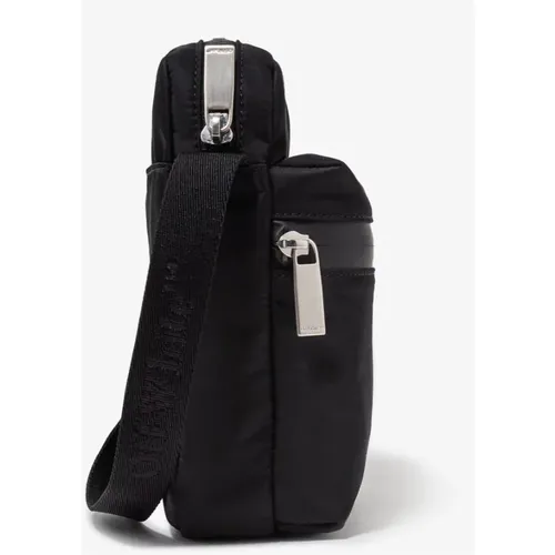 Schwarze Crossbody-Tasche mit Logo-Gurt,Messenger Bags - Off White - Modalova
