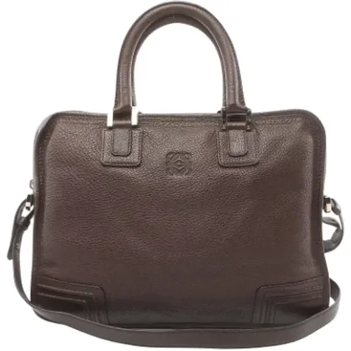 Pre-owned Leather handbags , female, Sizes: ONE SIZE - Loewe Pre-owned - Modalova