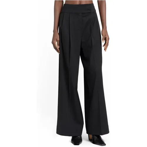 Schwarze Caprera Hose mit Taschen , Damen, Größe: XS - Max Mara - Modalova