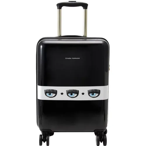 Eyelike Logo Suitcase Trolley , female, Sizes: ONE SIZE - Chiara Ferragni Collection - Modalova